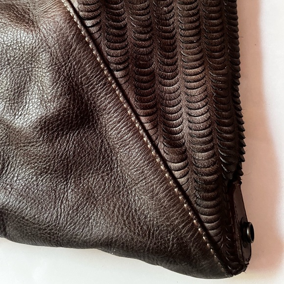 Johnny Was  RARE Taupe Slouchy Leather Bag - Picture 11 of 15